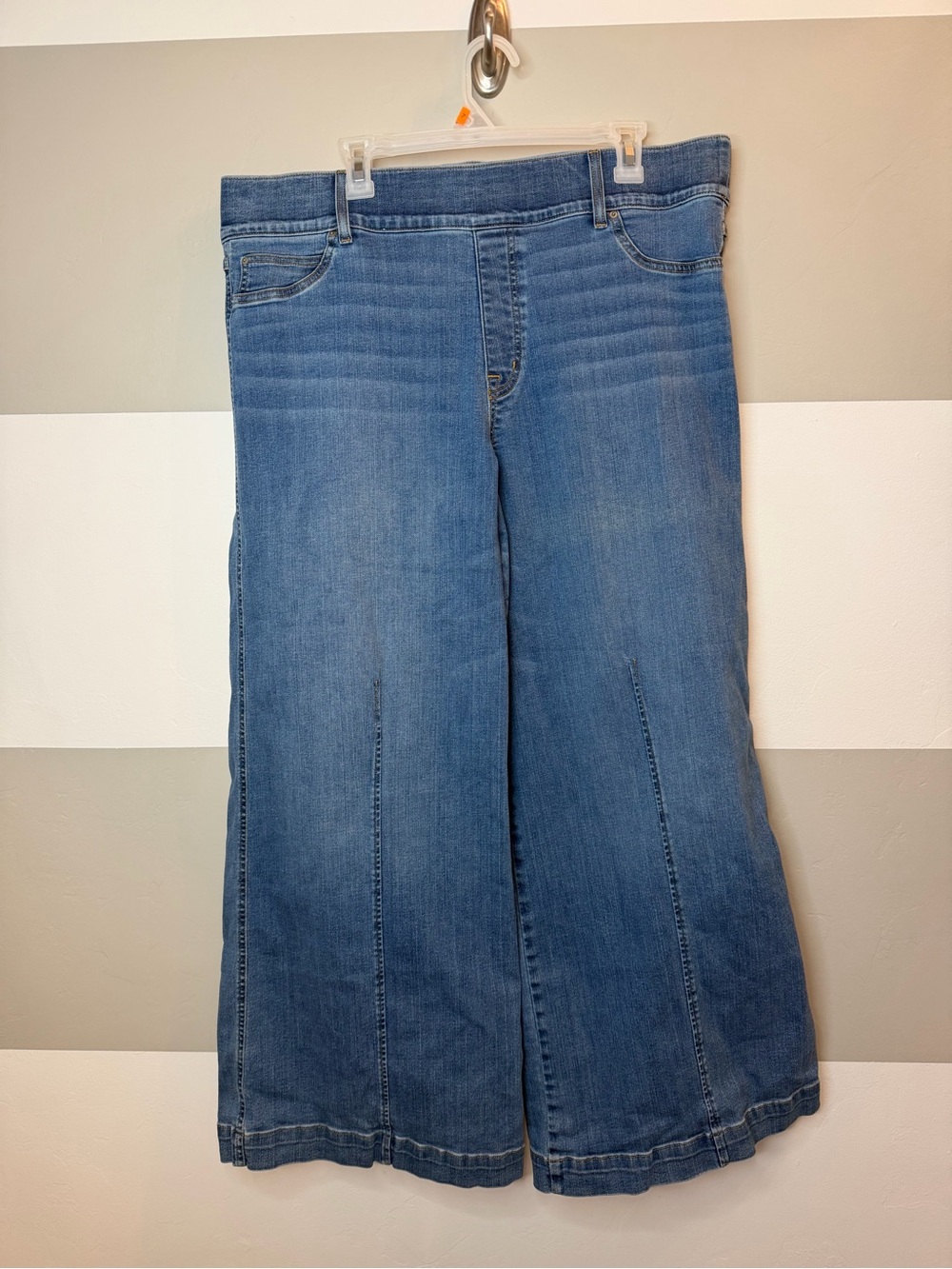 Spanx Women’s Wide Leg Blue Jeans 3x